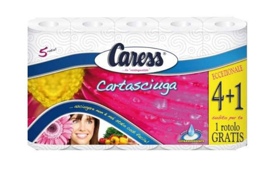 Immagine di CARESS ASCIUGATUTTO X4+1