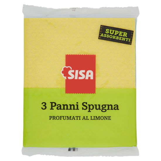 Immagine di SISA PANNI PULIZIA CELLULOSA/COTONE X3