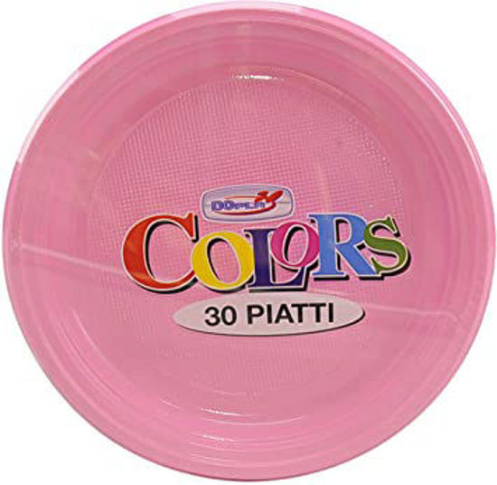 Immagine di DOPLA PIATTI PIANI ROSA  X30