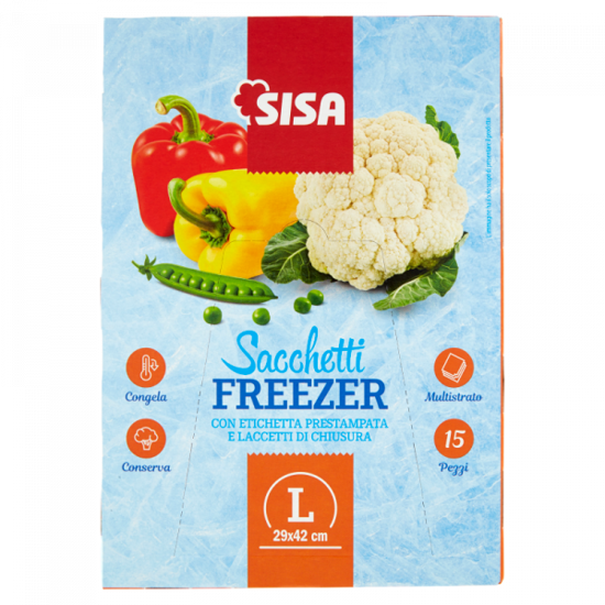 Immagine di SISA SACCHETTI FREEZER L PZ 15