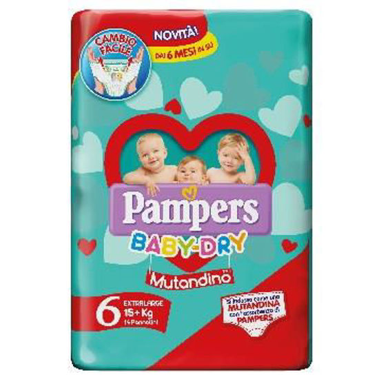 Immagine di PAMPERS BABY DRY MUTANDINO LARGE X14