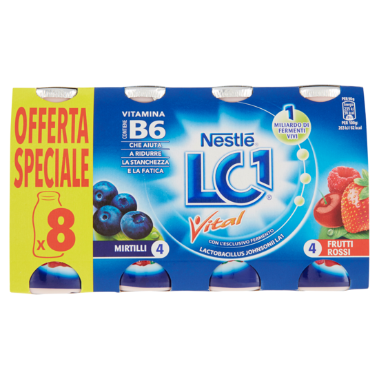 Immagine di NESTLE' LC1 MIRTILLO/FRUTTI ROSSI GR.90X8