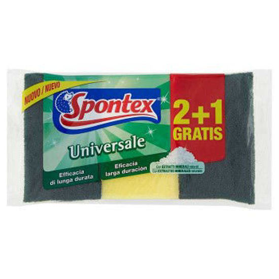 Immagine di SPONTEX SPUGNA ABRASIVA UNIVIVERSALE 2+1