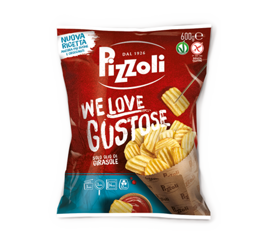 Immagine di PIZZOLI PATATE WE LOVE GUSTOSE GR.600