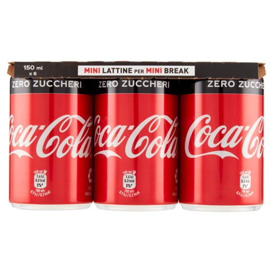 Immagine di COCA COLA ZERO MINICAN CL.15X6