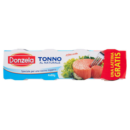 Immagine di DONZELA TONNO NATURALE GR.80X4