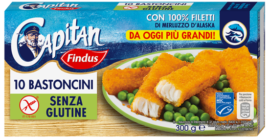 Immagine di FINDUS 10 BASTONCINI SENZA GLUTINE GR.250