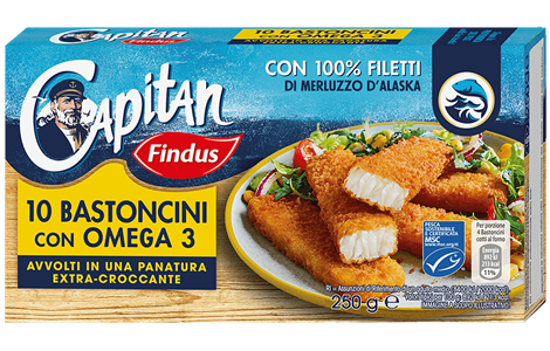Immagine di FINDUS BASTONCINI PZ.10 G.250 OMEGA 3
