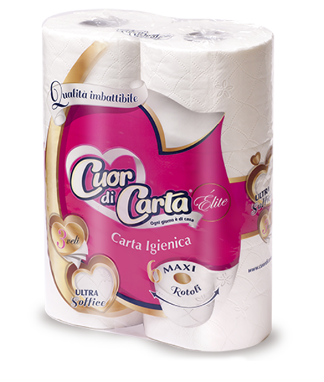 Immagine di CUOR DI CARTA IGIENICA X 6 ROTOLI
