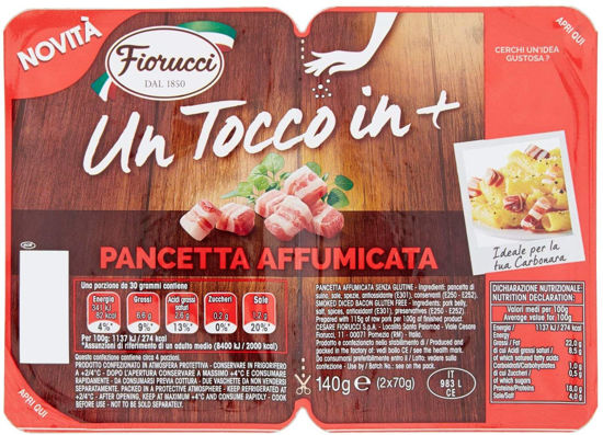 Immagine di FIORUCCI PANCETTA AFFUMICATA GR.140