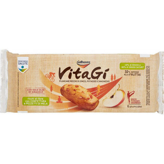 Immagine di GALBUSERA GR.240 PLUMCAKE MELA VITAGI'