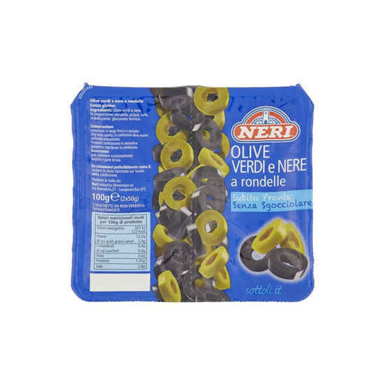 Immagine di NERI OLIVE VERDI/NERE A RONDELLE GR.100