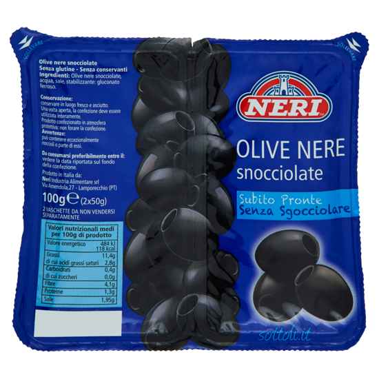 Immagine di NERI OLIVE NERE DENOCCIOLATO GR.100