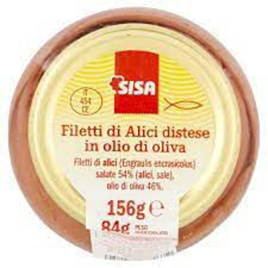 Immagine di SISA FILETTI DI ALICI DISTESE OLIO D'OLIVA GR.156