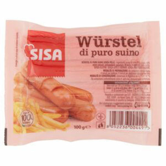 Immagine di SISA WURSTEL DI SUINO GR.100