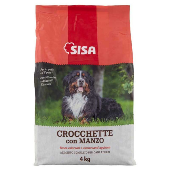 Immagine di SISA CROCCHETTE CANE MANZO KG.4