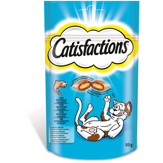 Immagine di CATISFACTIONS GATTO SNACK SALM. GR.60
