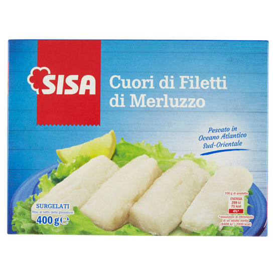 Immagine di SISA CUORI DI FILETTO MERLUZZO GR.400