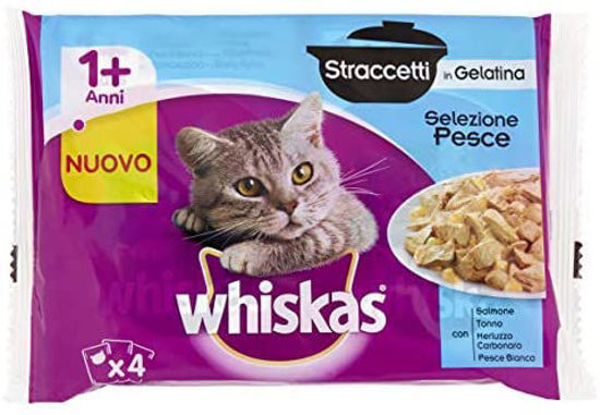 Immagine di WHISKAS STRACCETTI PESCE  X4
