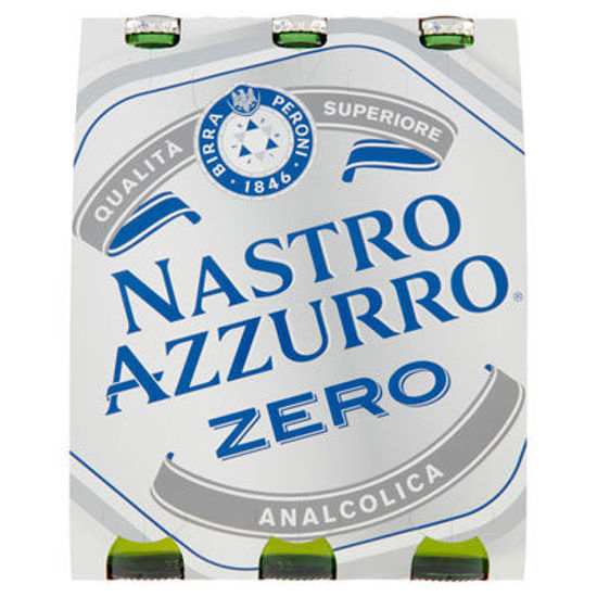 Immagine di NASTRO AZZURRO BIRRA ZERO CL.33X3