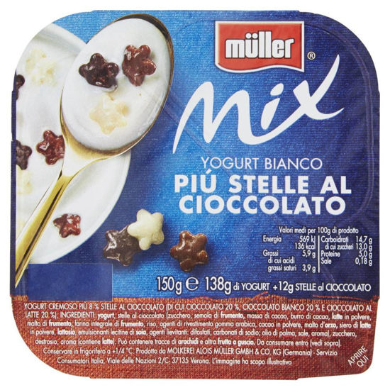 Immagine di MULLER MIX BIANCO STELLE CIOCC. GR.150