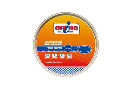 Immagine di CONTENITORE PIZZA ALLUMINIO X2