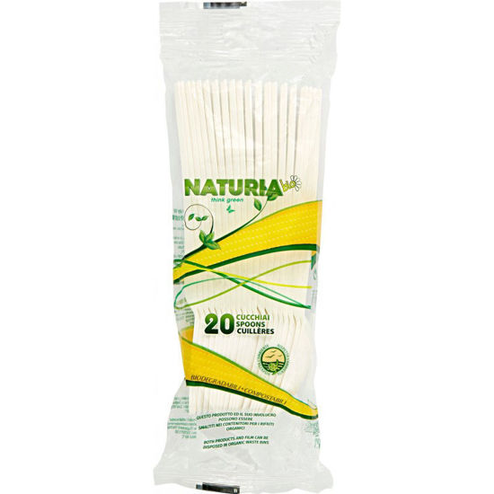 Immagine di NATURIA CUCCHIAI BIANCHI BIO  X20