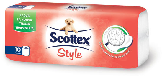 Immagine di SCOTTEX IGIENICA STYLE X10 ROTOLI
