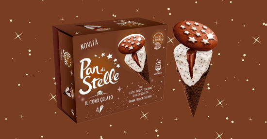 Immagine di PAN DI STELLE GELATO CONO X4