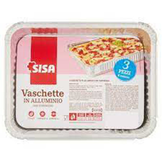 Immagine di SISA VASCHETTE ALLUMINIO CON COPERCHIO 4 PORZ X 3