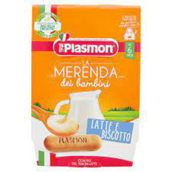 Immagine di PLASMON MERENDE LATTE/BISC GR.120 X 2