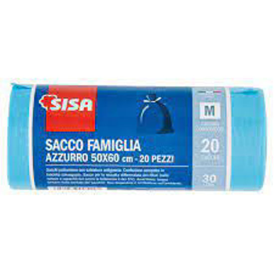 Immagine di SISA RIFIUTI FAM. AZZURRO 50X60 PZ 20