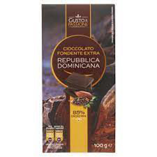 Immagine di GUSTO E PASSIONE TAVOLETTA CIOCCOLATO FOND. REP. DOMINIC GR.100