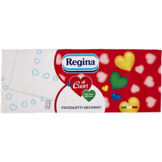 Immagine di REGINA DI CUORI FAZZOLETTI X10