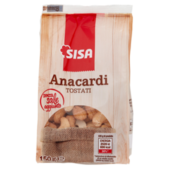 Immagine di SISA ANACARDI TOSTATI S/SALE GR.150