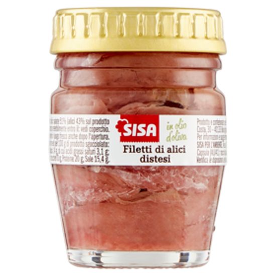 Immagine di SISA ALICI OLIO OLIVA IN VETRO GR.60