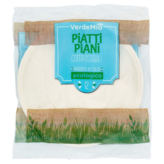 Immagine di VERDEMIO PIATTI PIANI ECOLOG.  X12
