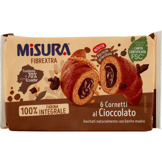 Immagine di MISURA CORNETTI C/FIBRE CIOCC. X6