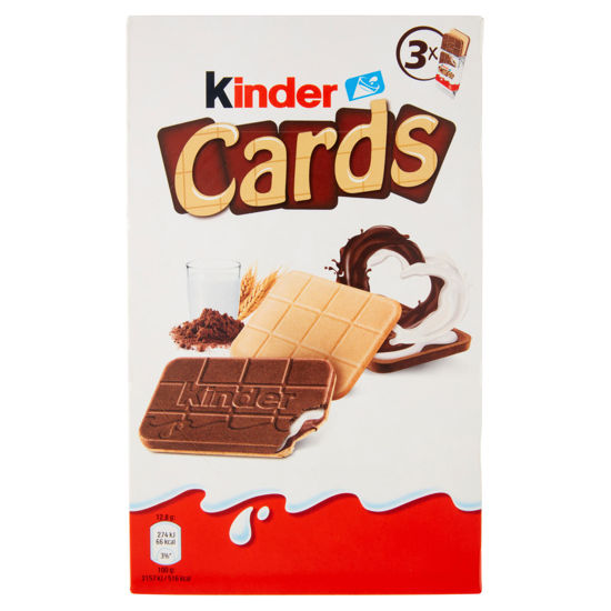 Immagine di KINDER CARDS LATTE/CACAO X3