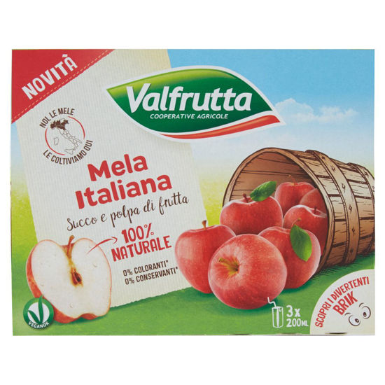 Immagine di VALFRUTTA SUCCO MELA ML.200X3