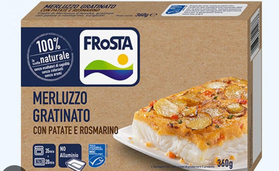 Immagine di FROSTA MERLUZZO GRATIN PAT/ROSM GR.360