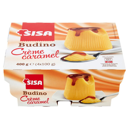 Immagine di SISA BUDINO CARAMEL GR.100 X4