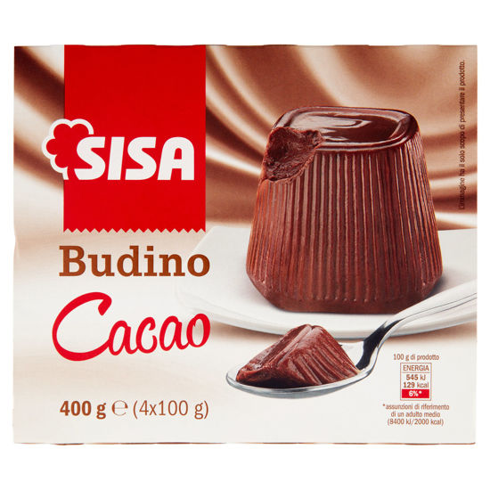 Immagine di SISA BUDINO CACAO  GR.100 X4