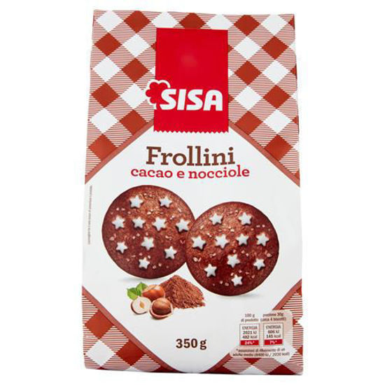 Immagine di SISA FROLLINI CACAO E NOCCIOLA GR.350