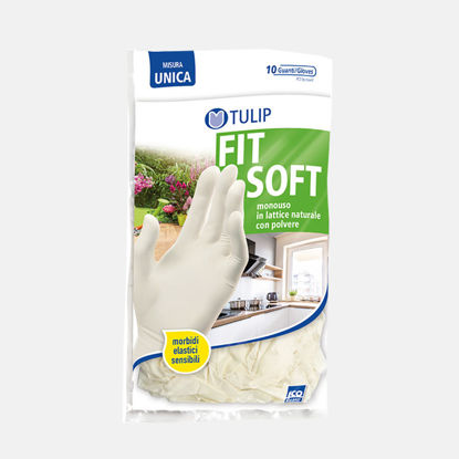 Immagine di TULIP GUANTI MONOUSO FIT SOFT LAT X10