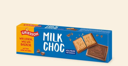 Immagine di GRIESSON BISCOTTI MILK CHOC GR.125