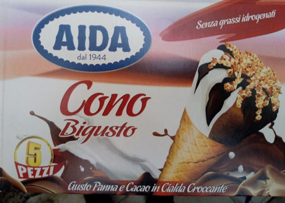 Immagine di AIDA GELATO CONO PANNA/CIOCC.  X5