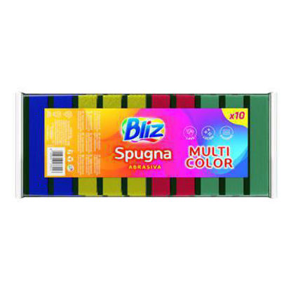 Immagine di BLIZ SPUGNA PIATTI MULTICOLOR  X10