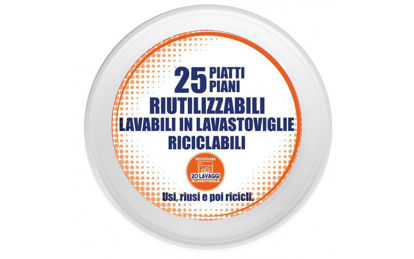 Immagine di ROYAL PIATTI PIANI RIUTILIZZAB. X25