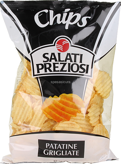 Immagine di SALATI PREZIOSI CHIPS GRIGLIATA GR.180